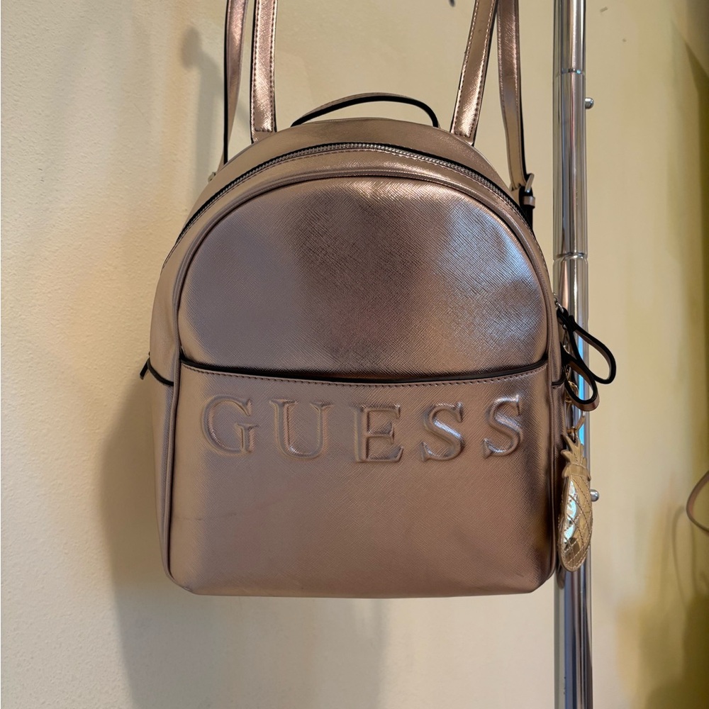 Guess Mini Rose Gold Backpack